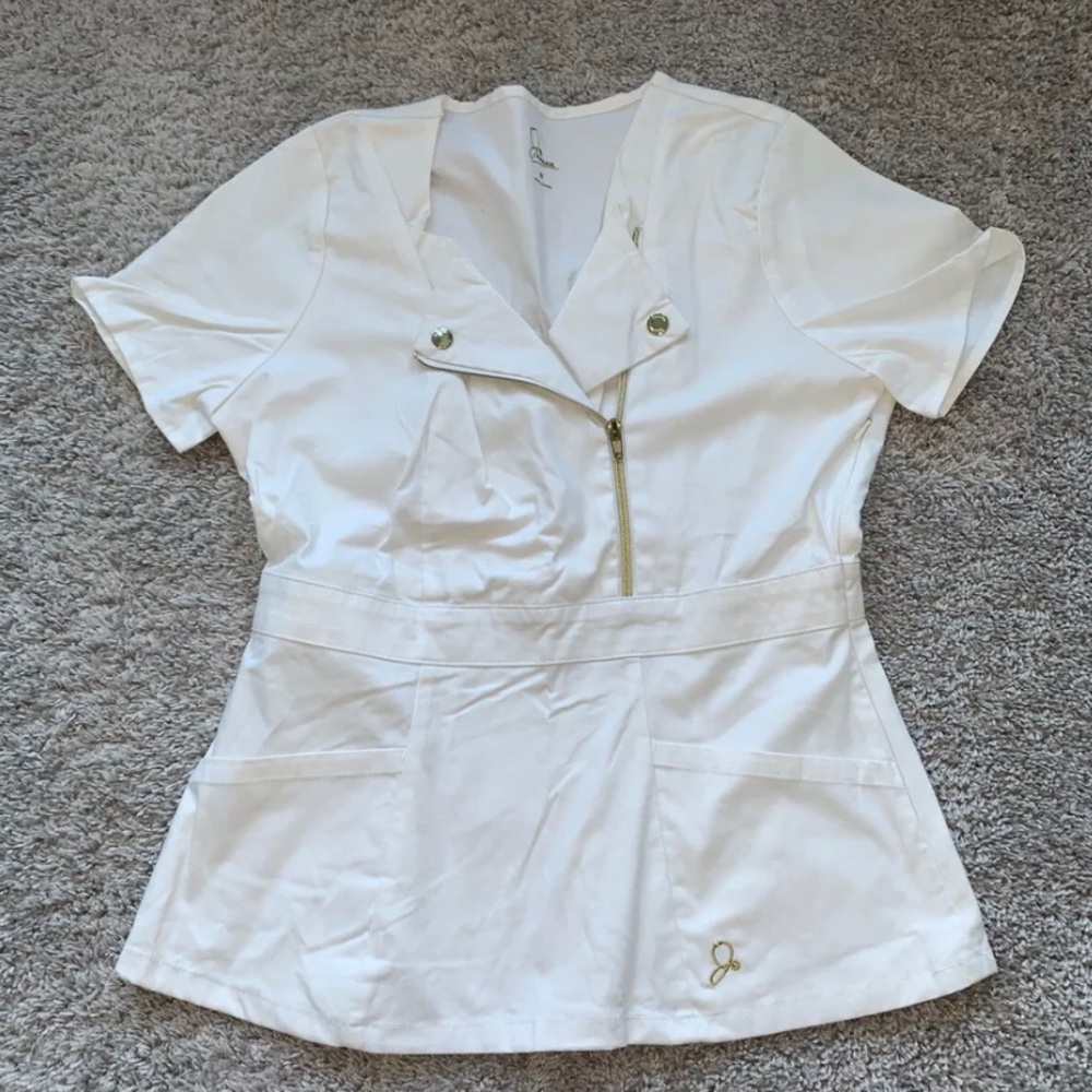 New Jaanuu The Moto Scrub Top Sz M